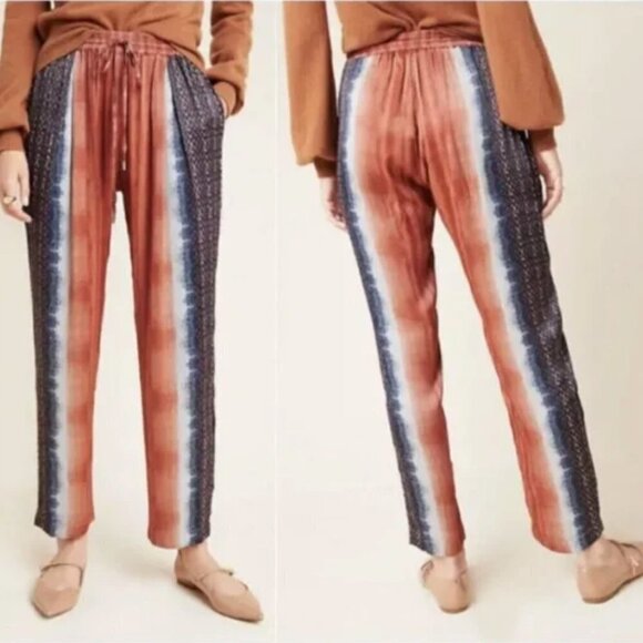 Anthropologie Conditions Apply Mallorca Dyed Tapered Trousers Medium JB - Picture 2 of 6